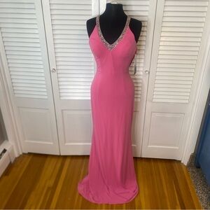 Mystique | Elegant Hot Pink Evening Gown | Size 6